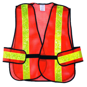 Toolway-Safety Vest 5-point Tear-Away Hi-Vis Orange (OSFA)-105583