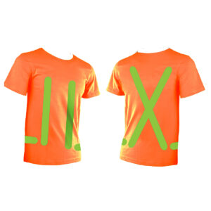 Toolway-T-Shirt Traffic Safety with Stripes 105586