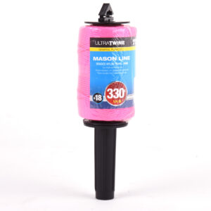 Toolway-Braided Nylon Mason Line #18 100m w/Dispenser Pink-164308
